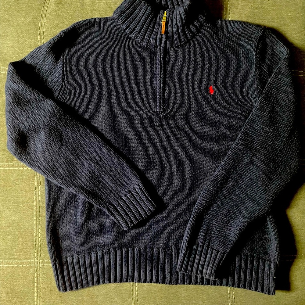RL Polo 3/4 Zip Sweater